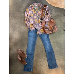 Hudson Jeans Women Bootcut Blue Denim Stretch Jeans Size 28